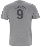 O'Shea's Gym 'Round 9' Gloves Crew T-shirt - Grey