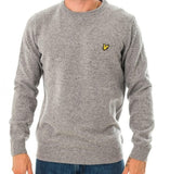 Lyle & Scott Men's Lambswool Crew Neck Jumper - Mid Grey