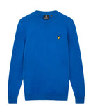 Lyle & Scott Men's Lambswool Crew Neck Jumper - Lake Blue