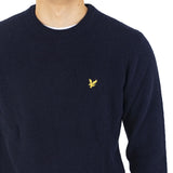 Lyle & Scott Men's Lambswool Crew Neck Jumper - Navy