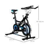 HOMCOM 8kg Flywheel Stationary Indoor Exercise Bike