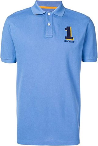Hackett London Big and Tall New Classic Polo - Light Blue