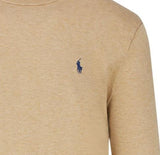 Ralph Lauren Men's 'POLO' Slim Fit Crewneck Jumper - Camel