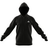 adidas Doubleknit 3-Stripes Full Zip Hoodie - Black/White