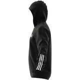 adidas Doubleknit 3-Stripes Full Zip Hoodie - Black/White