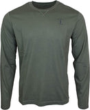Hackett London Mr Classic Long Sleeve Tee - Olive Green