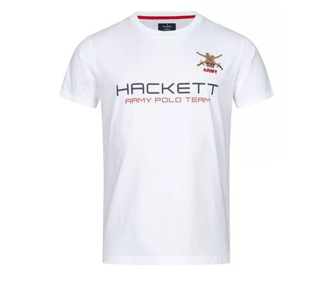 Hackett London Army Polo Logo Tee - White