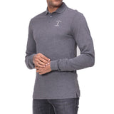 Hackett London Mr Classic Long Sleeve Polo - Grey