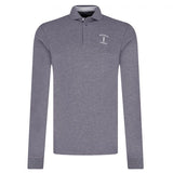 Hackett London Mr Classic Long Sleeve Polo - Grey