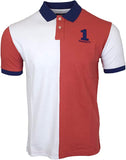 Hackett London Half Split Polo - Red/White