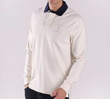 Hackett London Mr Classic Rugby Long Sleeve Polo - White