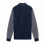 Hackett London Nautical Rugby Long Sleeve Polo - Navy