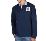 Hackett London HRR Classic Rugby Long Sleeve Polo - Navy
