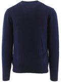 Hackett London Crew Neck wool Jumper - Navy Blue