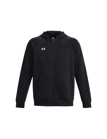 Under Armour Rival Fleece Full Zip Hoodie - Black/White
