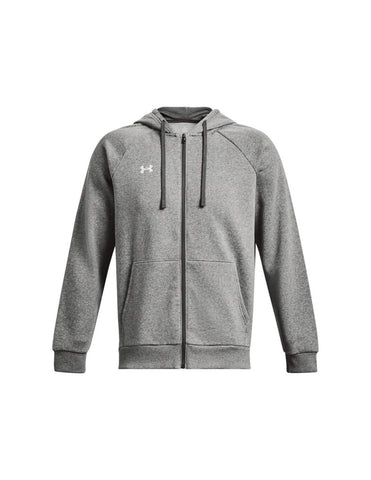Under Armour Rival Fleece Full Zip Hoodie - Grey/White