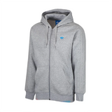 adidas 'Originals' Trefoil Full Zip Hooded Track Top - Grey
