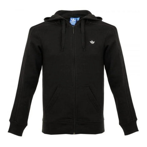 adidas 'Originals' Trefoil Full Zip Hooded Track Top - Black
