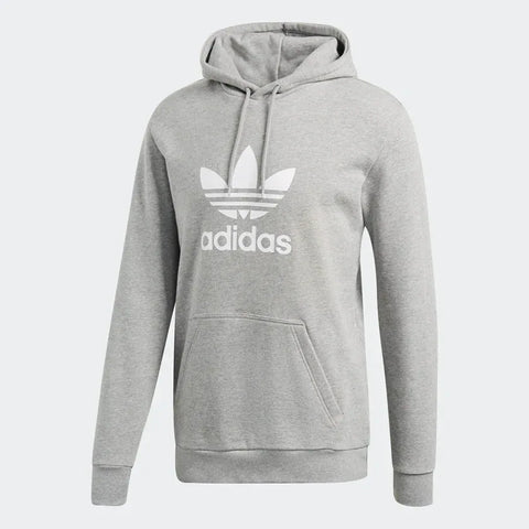 adidas 'Originals' Trefoil Hoodie - Grey/White