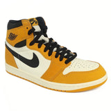 Nike Air Jordan 1 Retro High OG Trainers - Yellow Ochre/Black-Sail