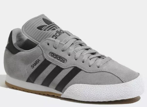 adidas Originals Samba Super Suede Trainers - Grey/Black AL Brands adidas Originals Samba Super Suede Trainers - Grey/Black AL Brands