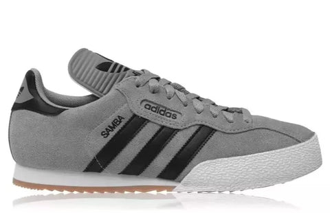 adidas Originals Samba Super Suede Trainers - Grey/Black -