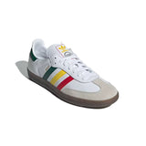 adidas Originals Samba OG Trainers - White/Green/Yellow/Red - UK 3 - 7