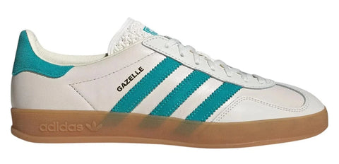 adidas Originals Gazelle Trainers - Chalk White/Turquoise/Gum