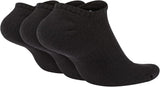 Nike Cushion Lightweight No-Show Socks - Black