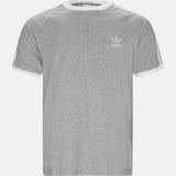 adidas 'Originals' 3-Stripes T-Shirt - Grey