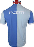 Hackett London Half Split Polo - Aqua/Sky Blue