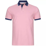 Hackett London Double Tip Polo Shirt - Pink