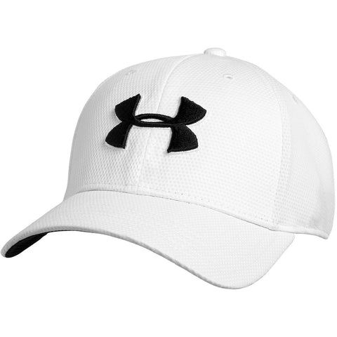 UNDER ARMOUR MENS BLITZING II STRETCH CAP - White